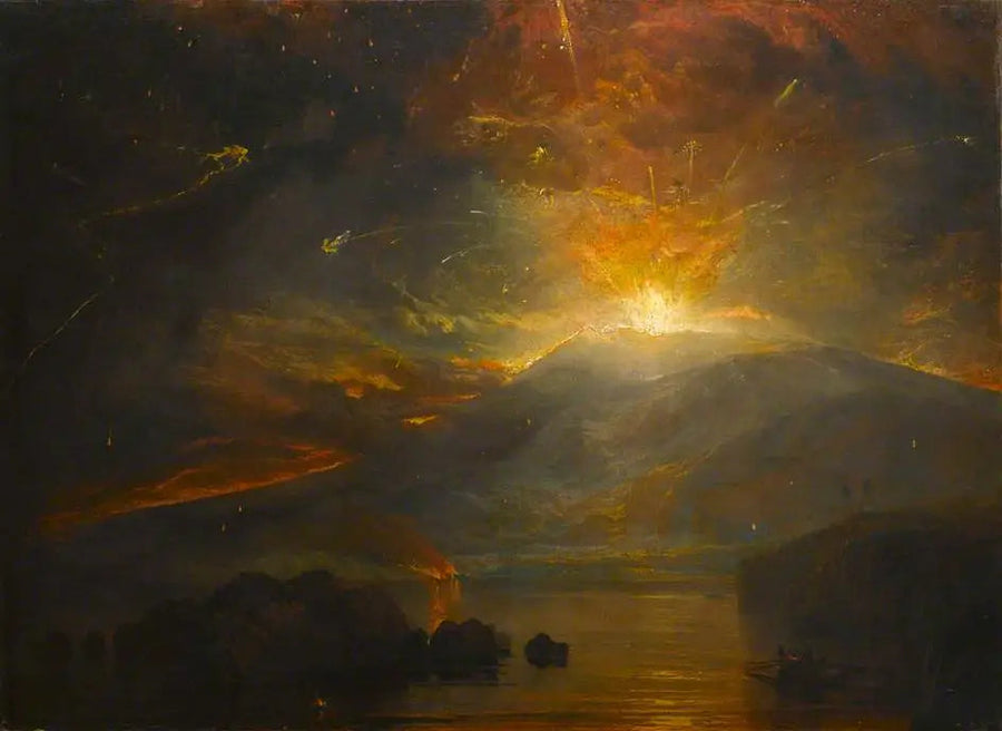 La erupción de las montañas Soufrière en la isla de San Vicente, 30 de abril de 1812 - J. M. W. Turner