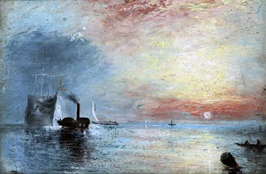 El Temeraire Luchador Remolcado a Su Último Atraque para Ser Desguazado, 1838 - J. M. W. Turner