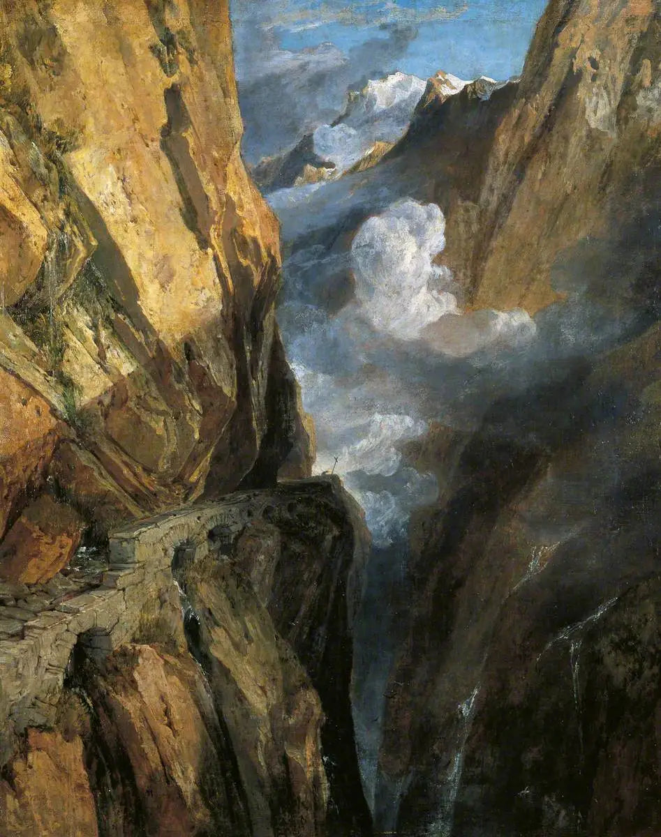 The Pass of Saint Gotthard, Switzerland - J. M. W. Turner image 1 reproduction de peinture à l’huile