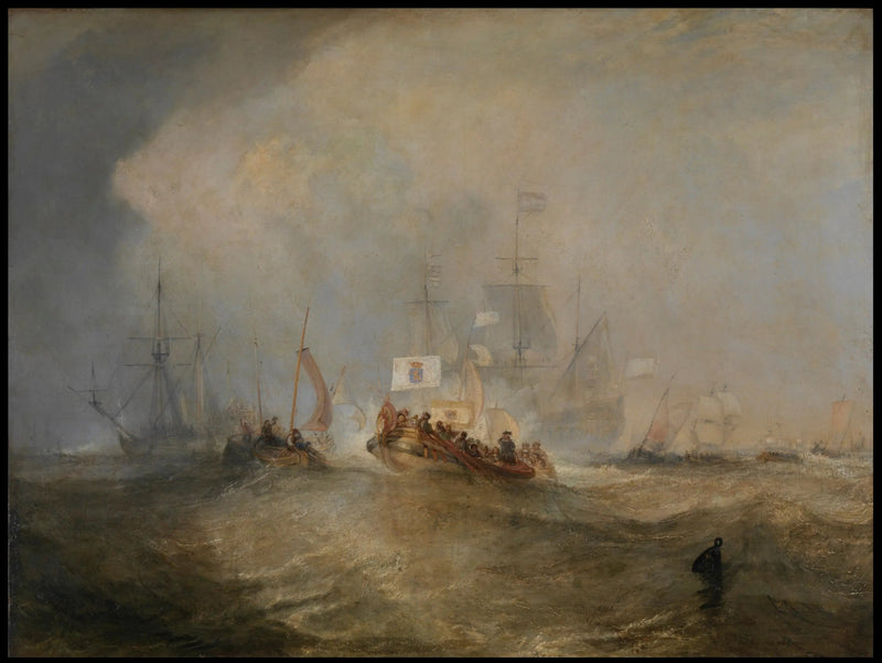 El Príncipe de Orange, Guillermo III, Embarcó desde Holanda y Aterrizó en Torbay, 4 de noviembre de 1688, después de un Pasaje Tormentoso - J. M. W. Turner