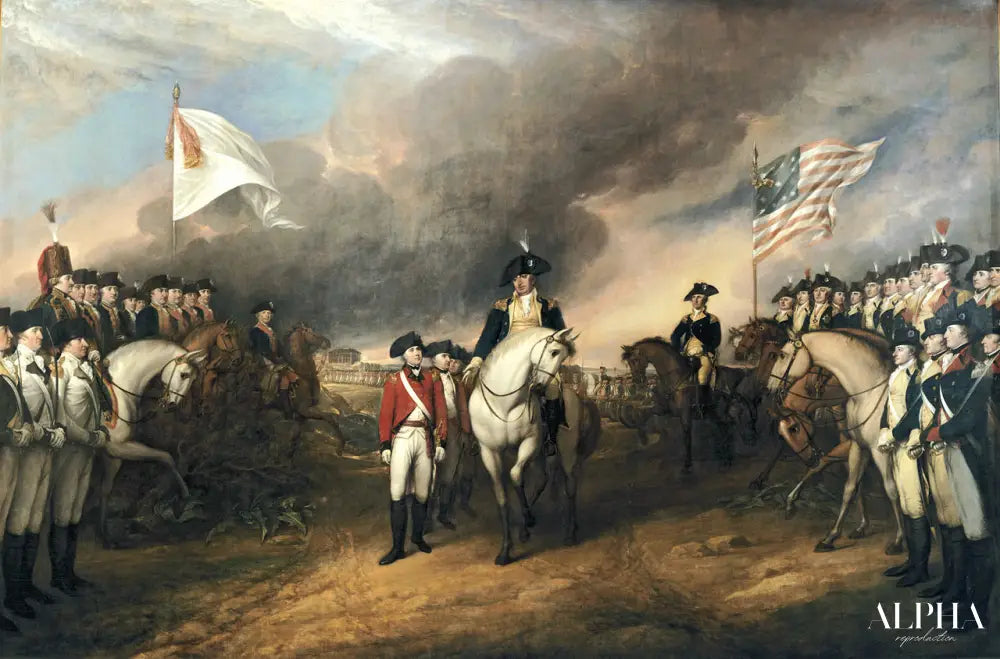 The Surrender of Lord Cornwallis - John Trumbull - Reproductions de tableaux et peintures haut de gamme