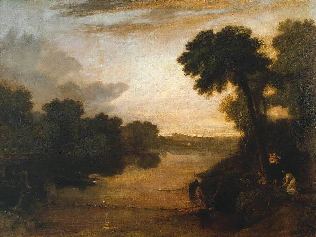 The Thames near Windsor - J. M. W. Turner image 1 tableau peint à l’huile sur toile