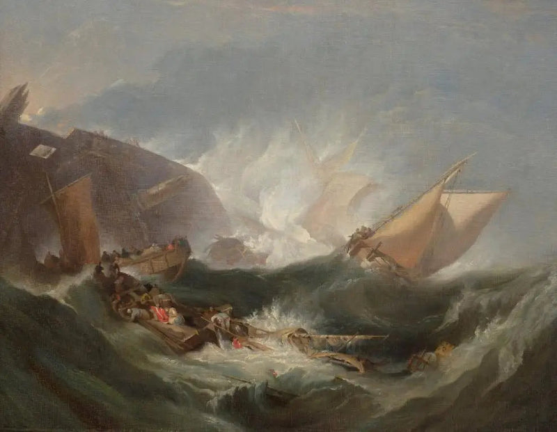 El naufragio de un barco de transporte - J. M. W. Turner