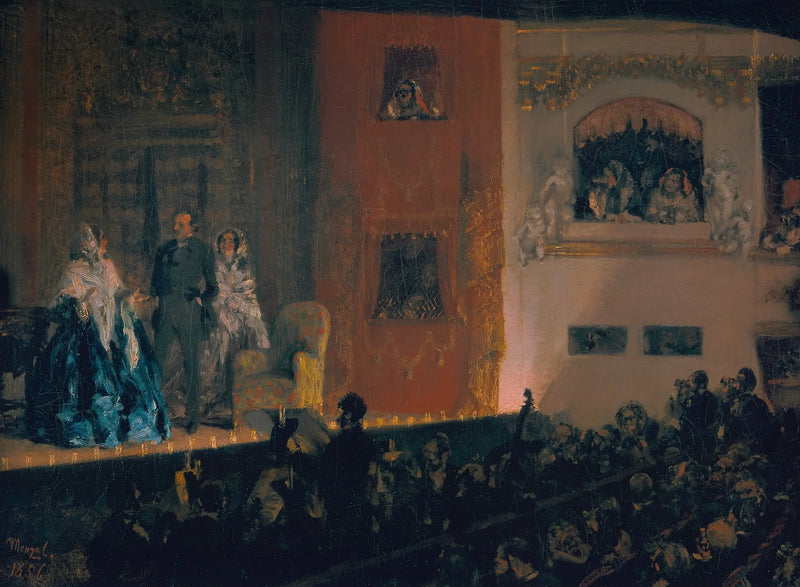 teatro del Gimnasio en París - Adolph von Menzel