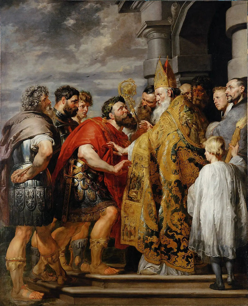 Teodósido y san Ambrosio - Pedro Pablo Rubens