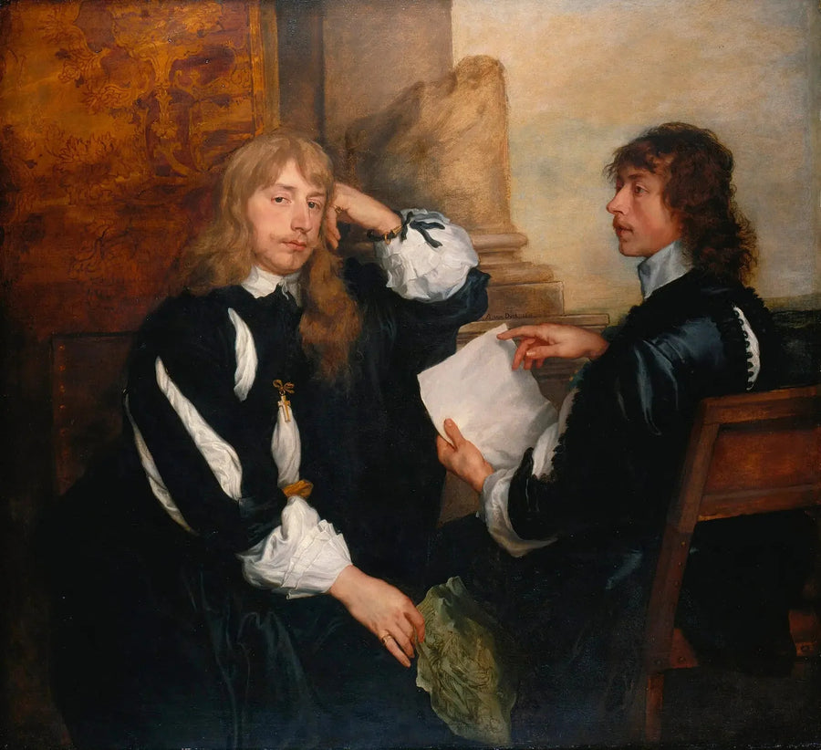 Thomas Killigrew y William, Lord Crofts (?) - Antoine van Dyck