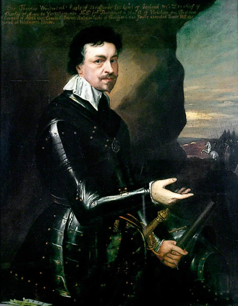 Thomas Wentworth (1593–1641), primer conde de Strafford - Antoine van Dyck