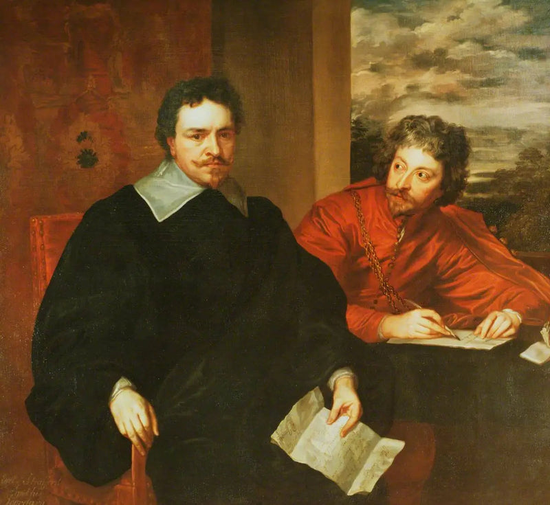 Thomas Wentworth (1594–1641), conde de Strafford y su secretario Philip Mainwaring - Antoine van Dyck