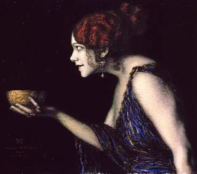 Tilla Durieux como Circe - Franz von Stuck
