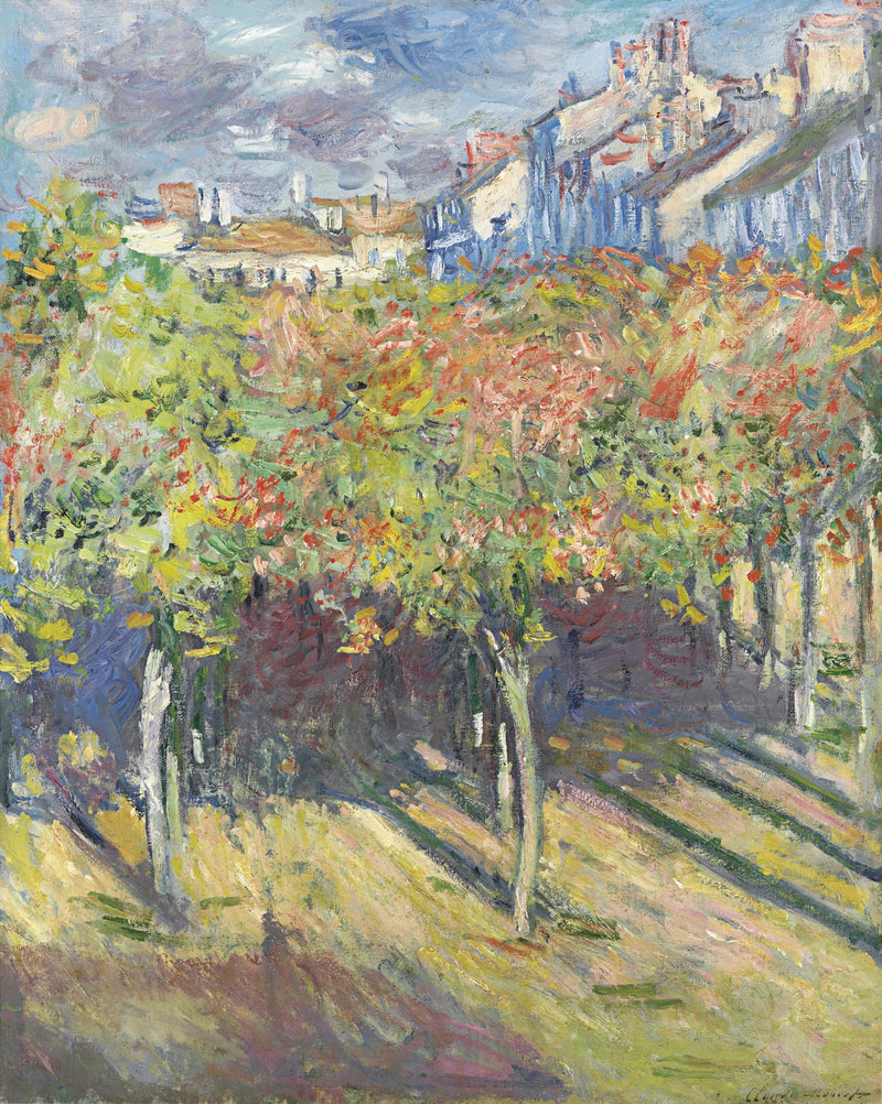 Les Tilleuls en Poissy W747 - Claude Monet