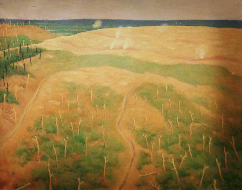 Tiro con hilos de alambre alemanes, región de Bolente - Félix Vallotton