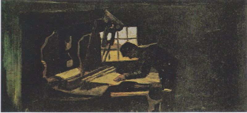 Tisserand organizando los hilos - Vincent van Gogh