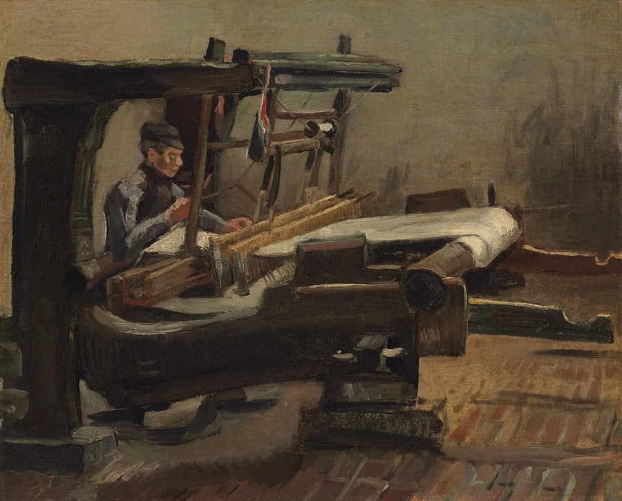 Tisserand girando hacia la derecha - Vincent van Gogh