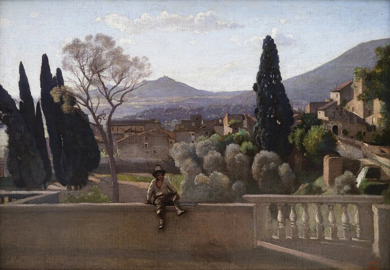 Tivoli, los jardines de la Villa d'Este - Jean-Baptiste Camille Corot