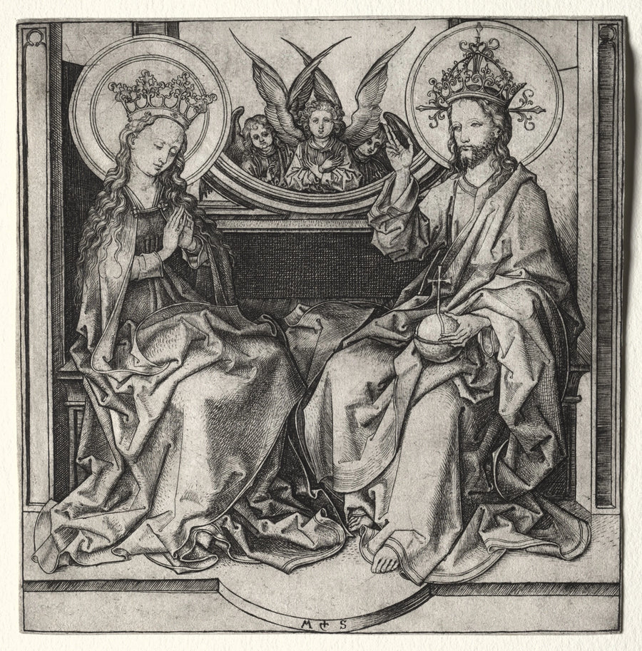 Dios Padre y la Virgen María - Rafael Sanzio