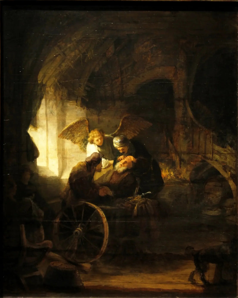 Tobias cura a su padre ciego - Rembrandt
