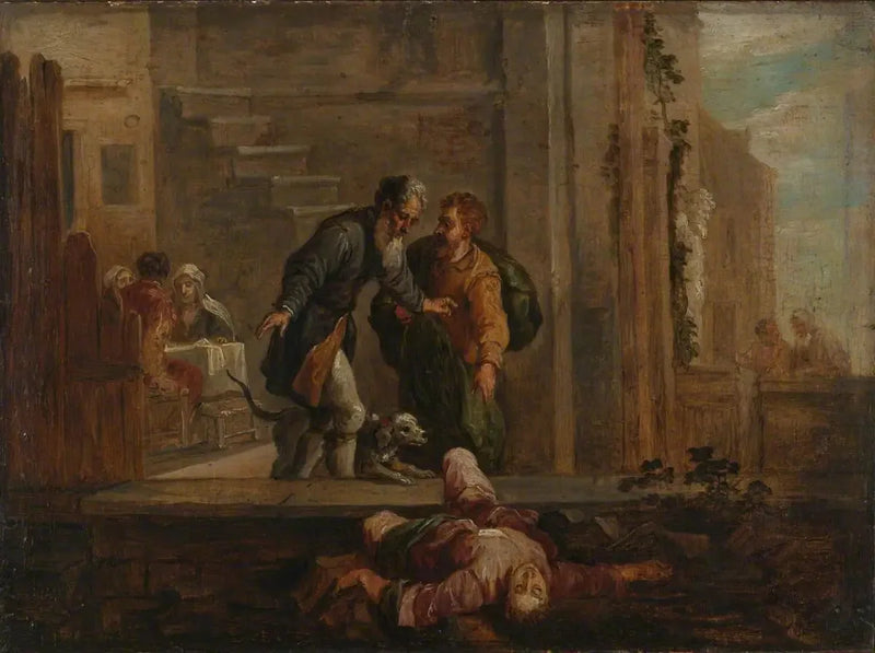 Tobie y el israelita muerto (según Domenico Fetti) - David Teniers el Joven