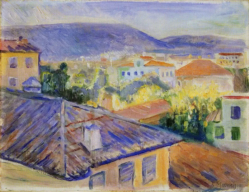 Techos de Niza - Edvard Munch