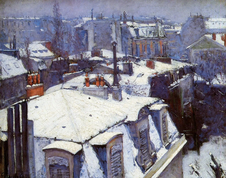 Techos nevados - Gustave Caillebotte
