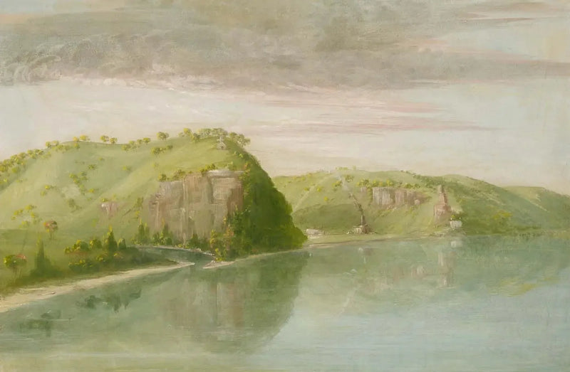 Tumba de Dubuque, Alto Misisipi - George Catlin