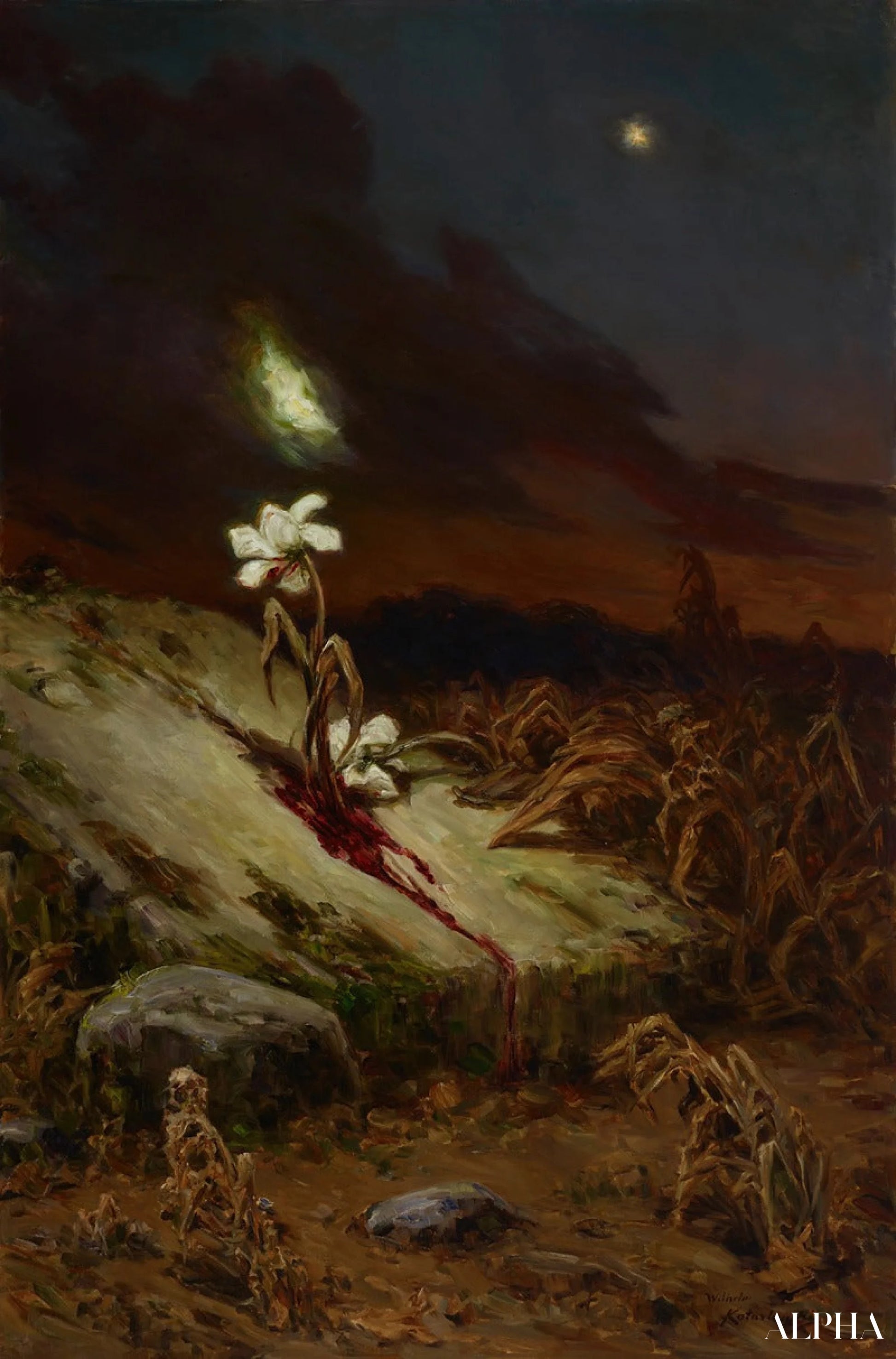 Tombe d’un suicide - Wilhelm Kotarbińsk Reproductions de tableaux à la peinture à l’huile