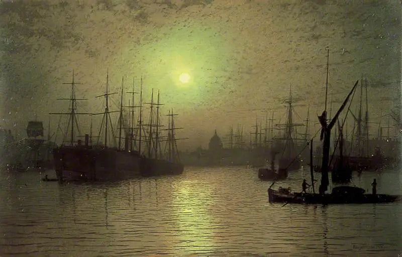 Caída de la noche sobre el Támesis - John Atkinson Grimshaw