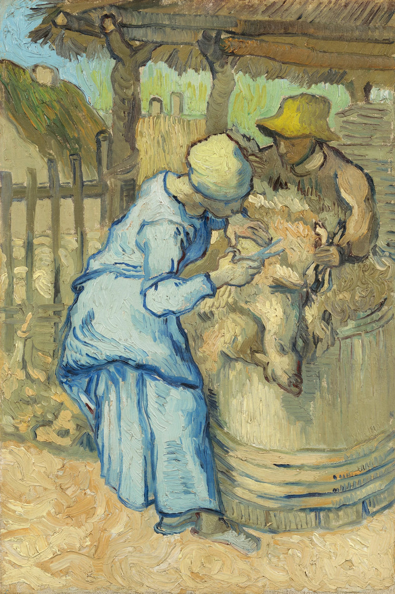 El Esquilador de Ovejas (según Millet) - Vincent van Gogh