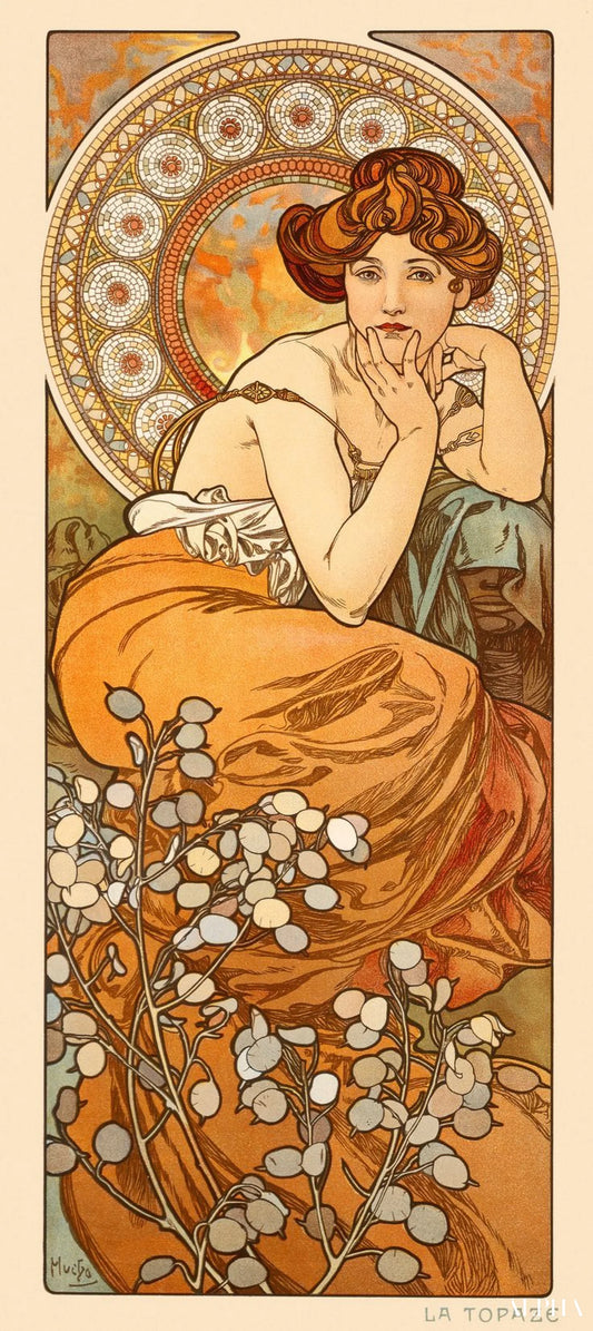 Topaze - Mucha - Reproductions de tableaux et peintures haut de gamme