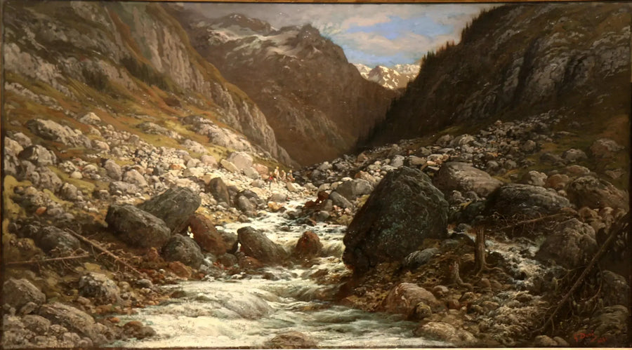 Torrent de montaña - Gustave Doré
