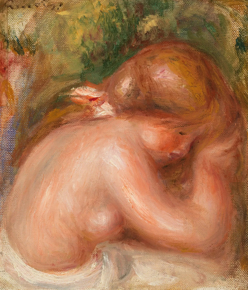 Torso desnudo de joven chica - Pierre-Auguste Renoir