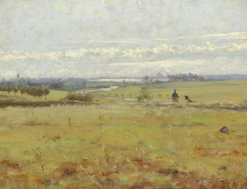 Temprano en la mañana en una turbera. - H. A. Brendekilde