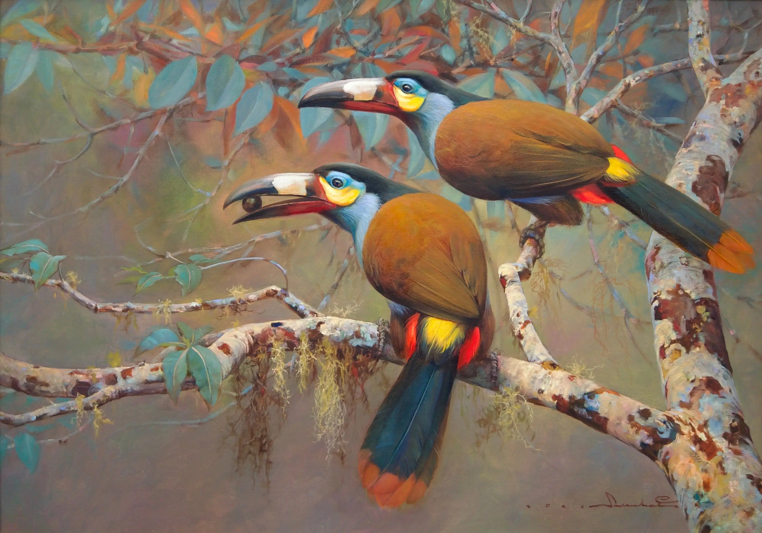 Mountain Toucan – Somchai | 60 x 90 cm Reproductions de tableaux à la peinture à l’huile