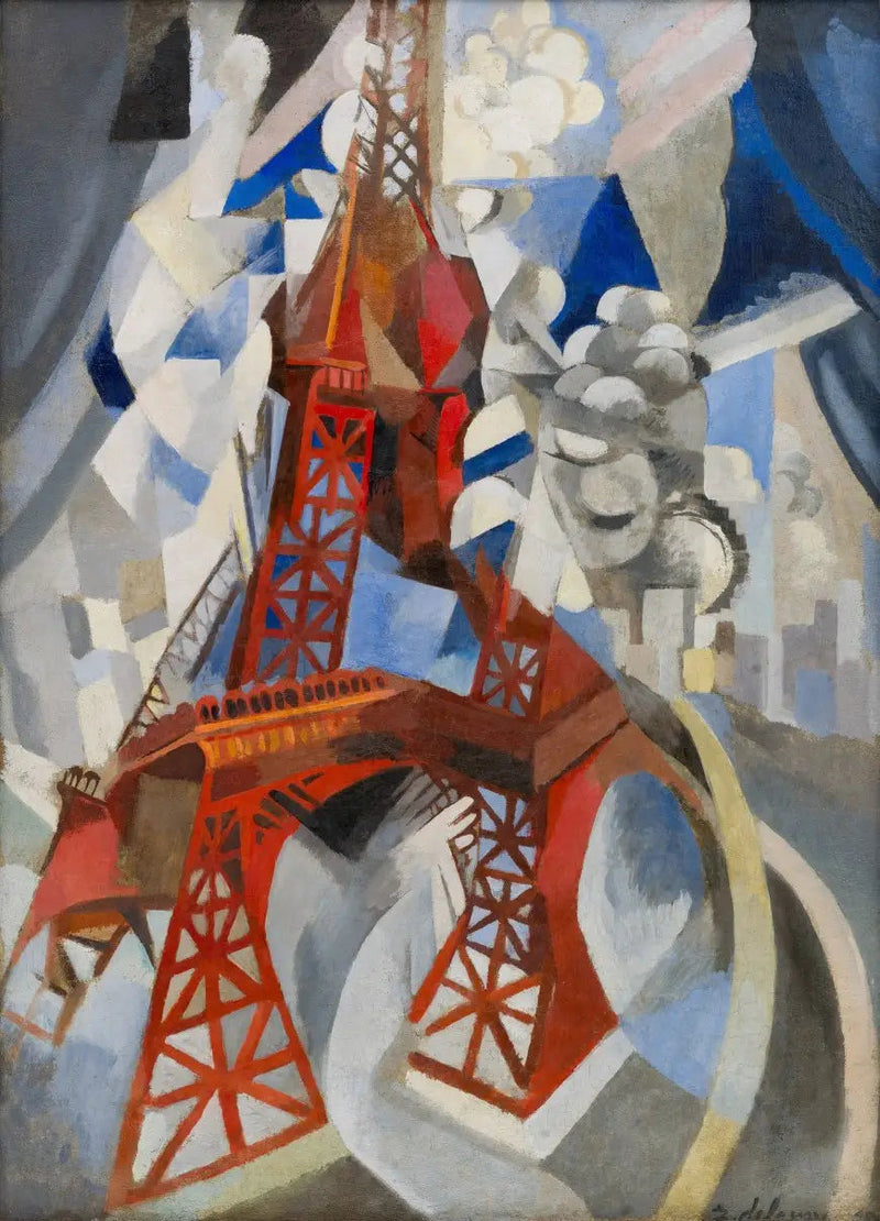 Torre Eiffel roja - Robert Delaunay