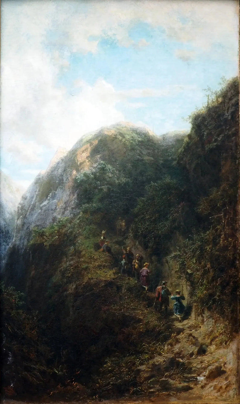 Turistas en las montañas - Carl Spitzweg
