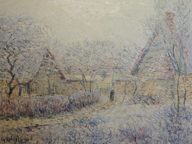 Tournedos sobre Sena, nieve, escarcha y niebla - Gustave Loiseau