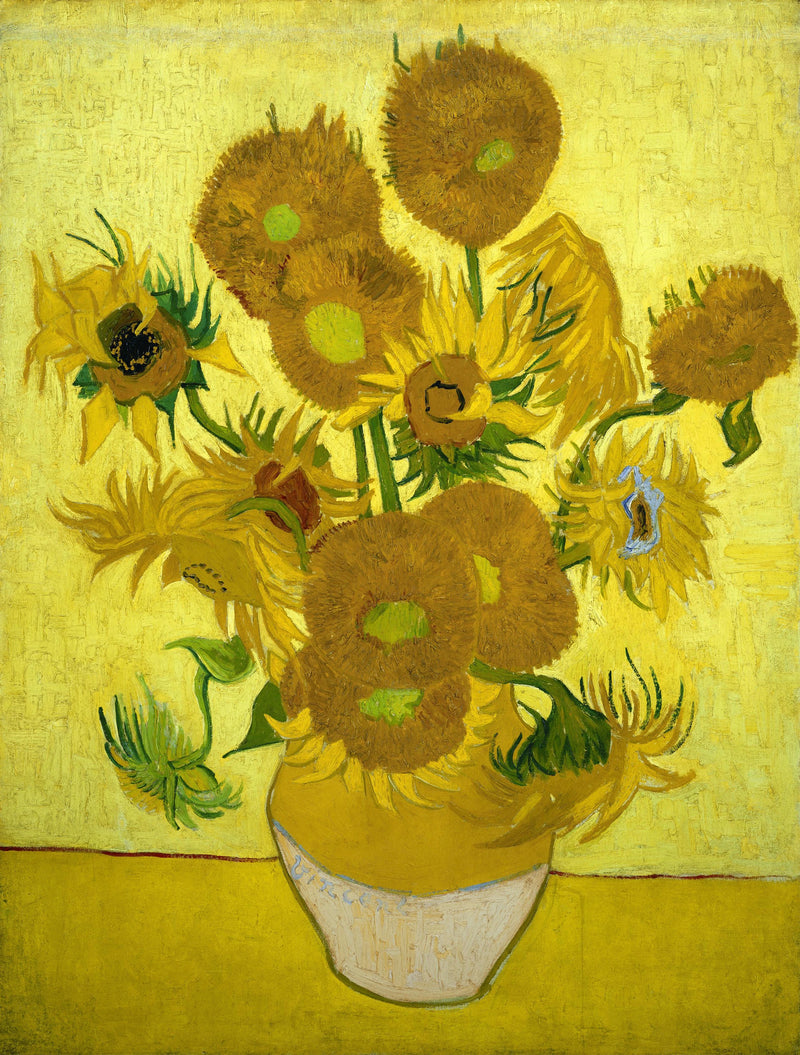Naturaleza muerta: Jarrón con quince girasoles - Vincent van Gogh