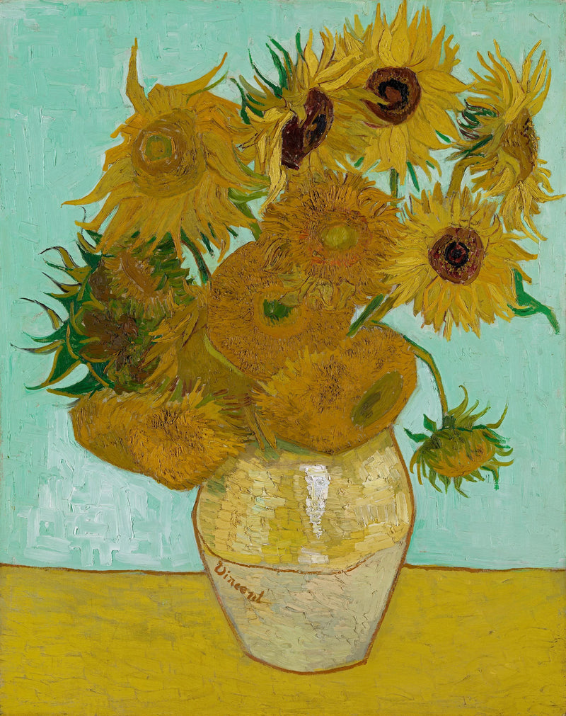 Girasoles (Naturaleza muerta: Jarrón con doce girasoles) - Vincent van Gogh