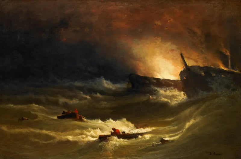 Tragedia en el mar - George Inness