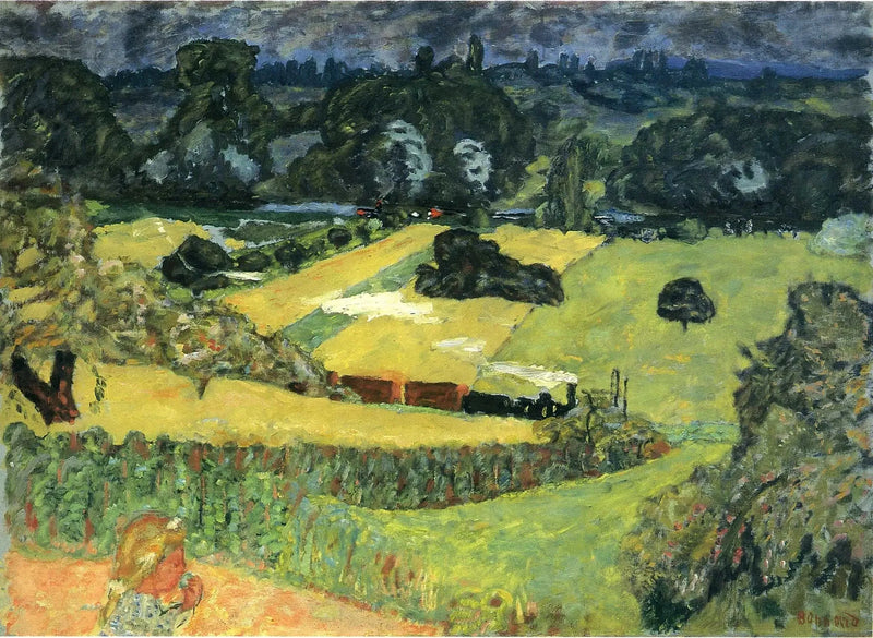 Tren y Botes - Pierre Bonnard