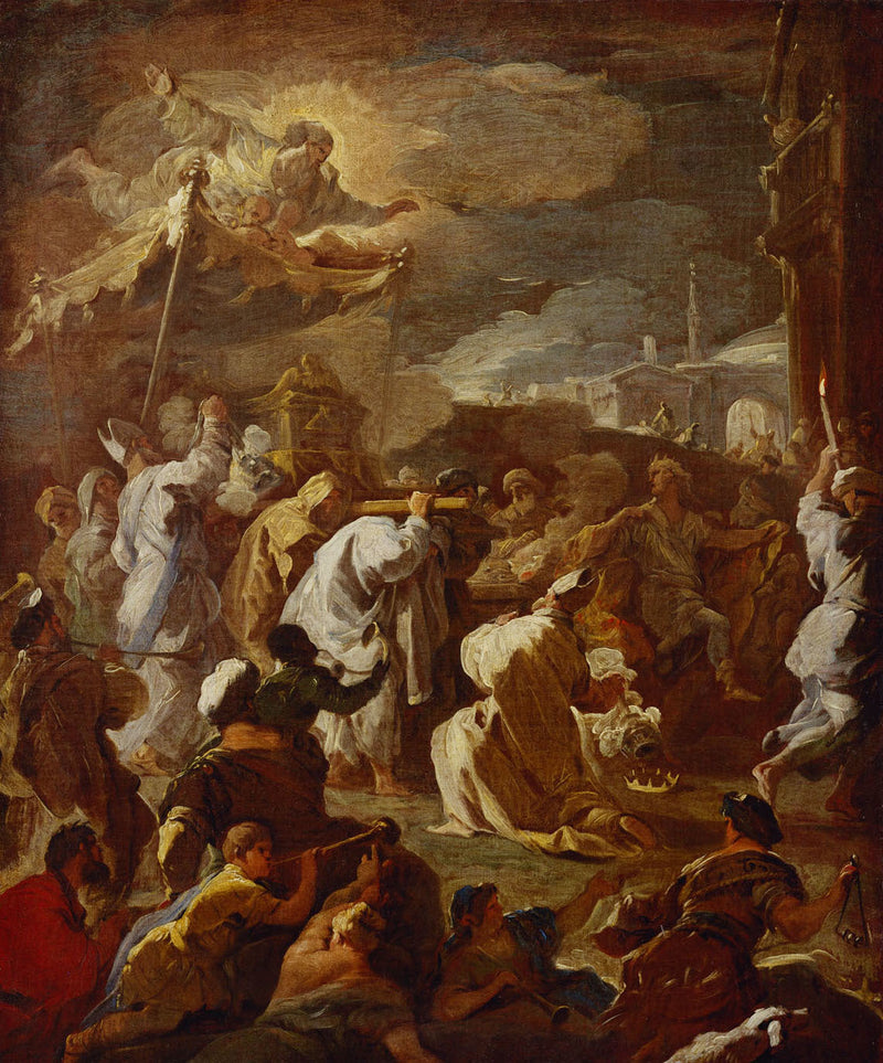 Transferencia de El Arca de la Alianza por David - Luca Giordano