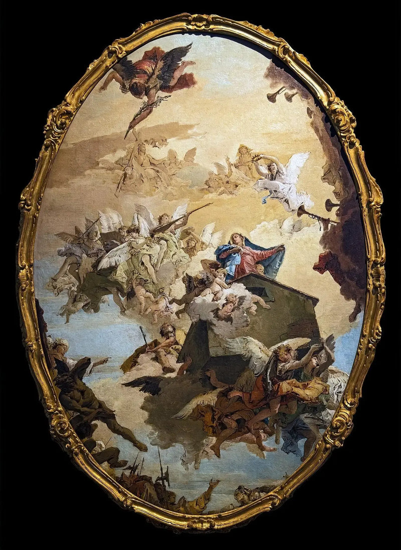 Transporte de la casa de Lorette - Giovanni Battista Tiepolo