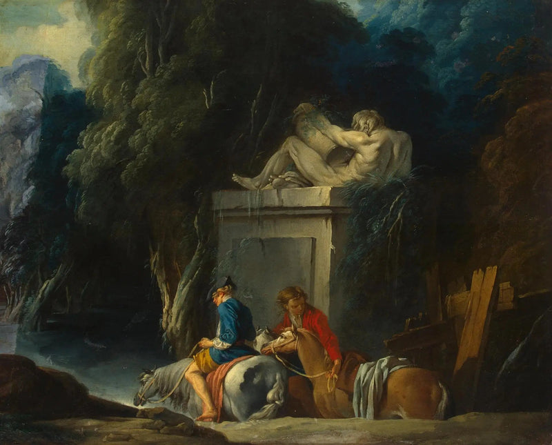 Cruzar el vado - François Boucher