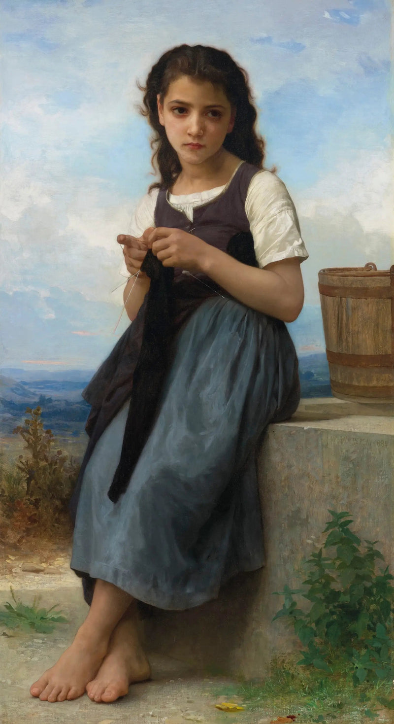 Tejedora - Bouguereau