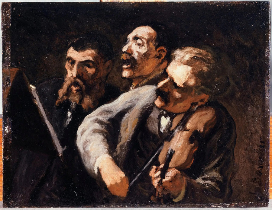 Trío de aficionados - Honoré Daumier