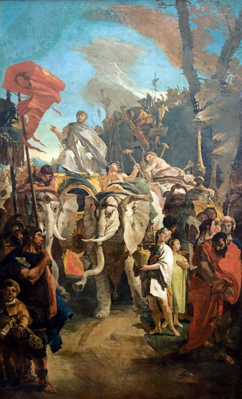 Triunfo de Manius Curius Dentatus - Giovanni Battista Tiepolo