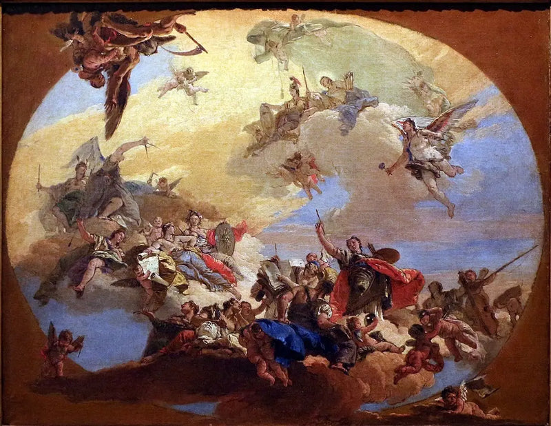 Triunfo de las artes - Giovanni Battista Tiepolo