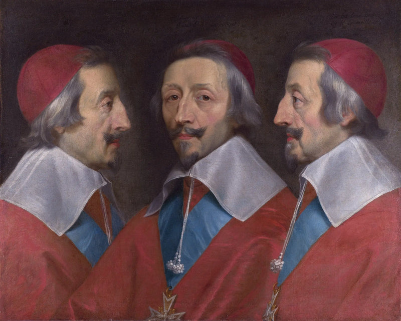 Retrato triple del cardenal Richelieu - Philippe de Champaigne