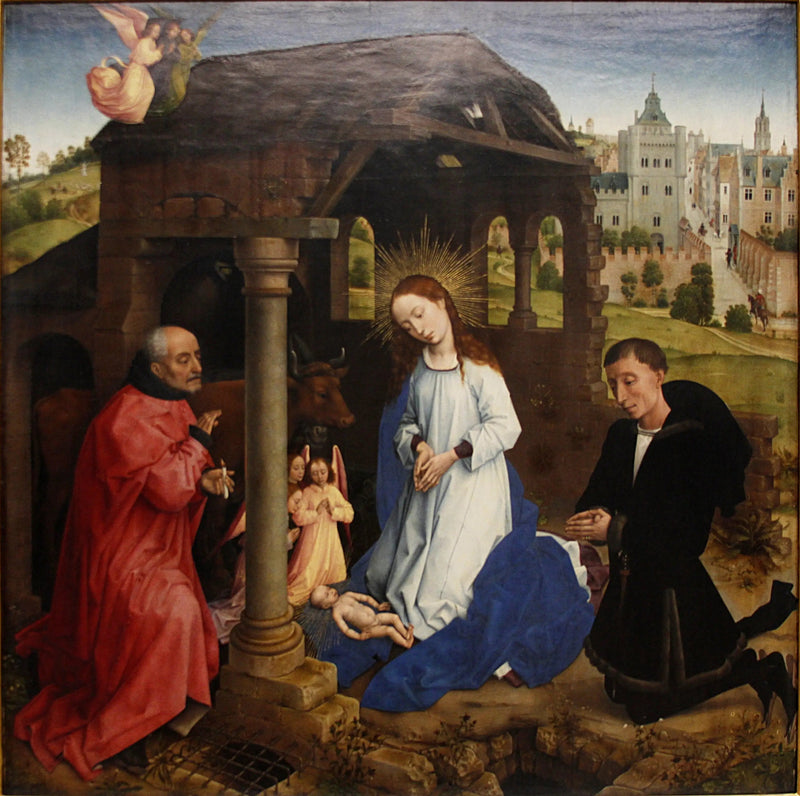 Tríptico Bladelin Natividad (panel central) - Rogier van der Weyden