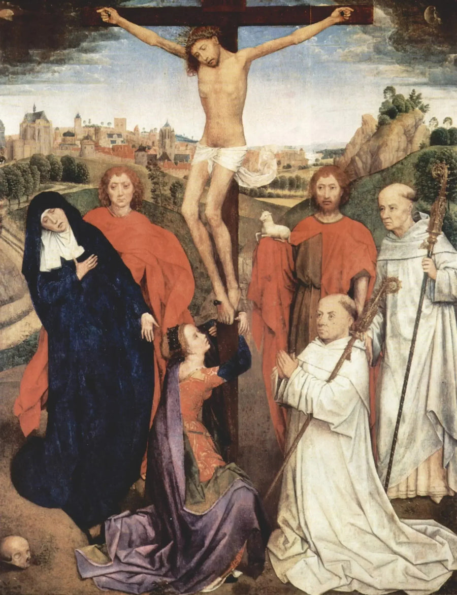 Tríptico de Jan Crabbe. Tabla central - Hans Memling