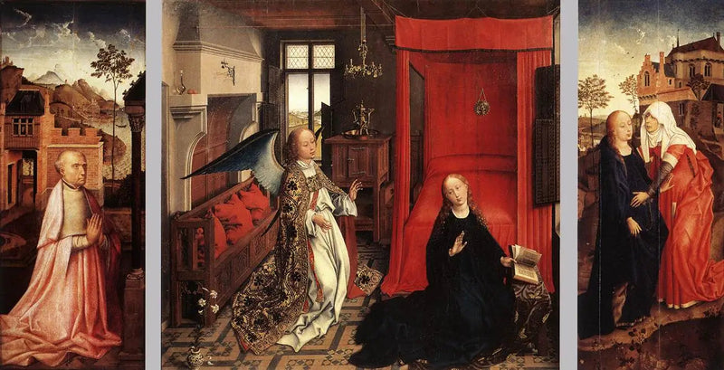 Tríptico de la Anunciación - Rogier van der Weyden